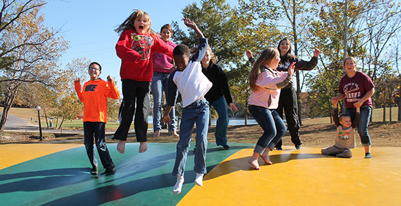 Show-Me children having fun