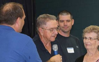 Paul and Pat Rhoades accepting Champion for Children Award
